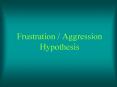 Frustration Aggression Hypothesis PowerPoint PPT Presentation