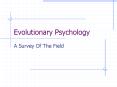 Evolutionary Psychology PowerPoint PPT Presentation