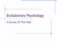 Evolutionary Psychology