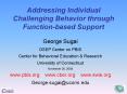 Addressing Individual Challenging Behavior through Function-based Support PowerPoint PPT Presentation