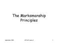 The Marksmanship Principles PowerPoint PPT Presentation