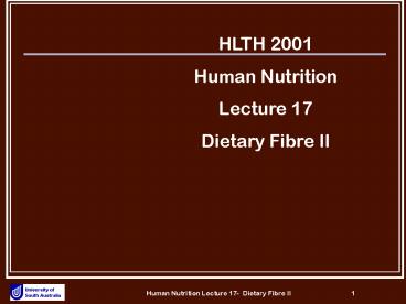 HLTH 2001