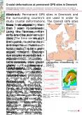 Crustal deformations at permanent GPS sites in Denmark PowerPoint PPT Presentation