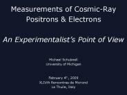 Measurements of CosmicRay Positrons