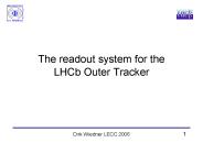 The readout system for the LHCb Outer Tracker