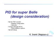 PID for super Belle (design consideration)