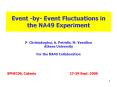 Event by Event Fluctuations in the NA49 Experiment PowerPoint PPT Presentation