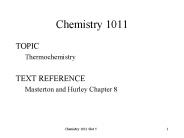 Chemistry 1011