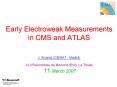 Early Electroweak Measurements in CMS and ATLAS  J. Alcaraz (CIEMAT - Madrid) XLII Rencontres de Moriond (EW), La Thuile 11 March 2007 PowerPoint PPT Presentation