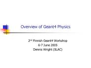 Overview of Geant4 Physics