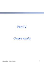 Geant4 results