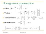 Homogeneous representation