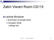 Zabin Visram Room CS115