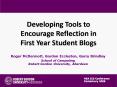 Developing Tools to Encourage Reflection in First Year Student Blogs PowerPoint PPT Presentation