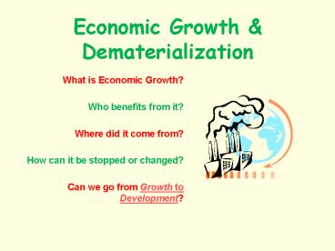 PPT – Economic Growth PowerPoint presentation | free to download - id ...