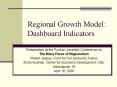 Regional Growth Model: Dashboard Indicators PowerPoint PPT Presentation