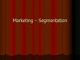Marketing Segmentation PowerPoint PPT Presentation