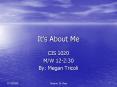 Its About Me PowerPoint PPT Presentation
