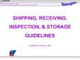 SHIPPING, RECEIVING, INSPECTION, PowerPoint PPT Presentation