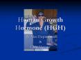 Human Growth Hormone HGH PowerPoint PPT Presentation