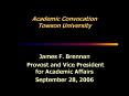 Academic Convocation Towson University PowerPoint PPT Presentation