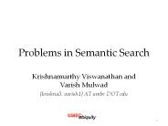 Problems in Semantic Search