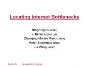 Locating Internet Bottlenecks