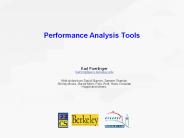 Performance Analysis Tools
