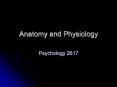 Anatomy and Physiology PowerPoint PPT Presentation