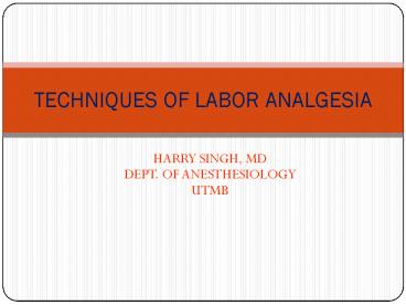 HARRY SINGH, MD