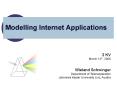 Modelling Internet Applications PowerPoint PPT Presentation