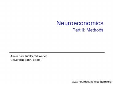 Armin Falk and Bernd Weber