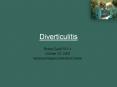 Diverticulitis PowerPoint PPT Presentation