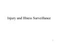 Injury and Illness Surveillance PowerPoint PPT Presentation