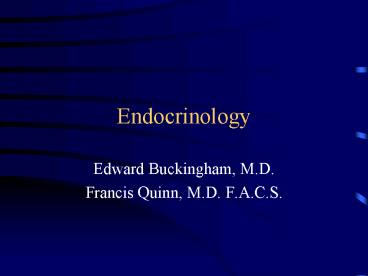 Endocrinology