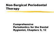 Non-Surgical Periodontal Therapy