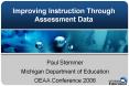 Improving Instruction Through Assessment Data PowerPoint PPT Presentation