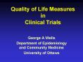 Quality of Life Measures in Clinical Trials PowerPoint PPT Presentation