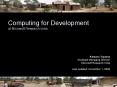 Computing for Development at Microsoft Research India PowerPoint PPT Presentation