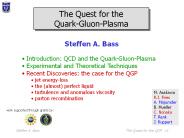 The Quest for the QGP