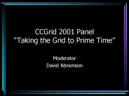 CCGrid 2001 Panel 