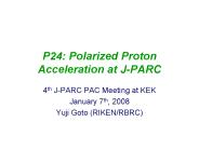 P24: Polarized Proton Acceleration at JPARC