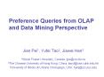 Preference Queries from OLAP and Data Mining Perspective PowerPoint PPT Presentation