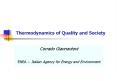 Thermodynamics of Quality and Society PowerPoint PPT Presentation