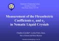 Measurement of the Flexoelectric Coefficients e1 and e3 in Nematic Liquid Crystals PowerPoint PPT Presentation
