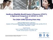 Healthcare Eligibility Benefit Inquiry