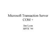 Microsoft Transaction Server COM