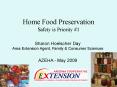 Home Food Preservation Safety is Priority PowerPoint PPT Presentation