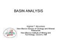 BASIN ANALYSIS PowerPoint PPT Presentation