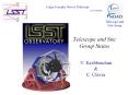 Telescope and Site Group Status PowerPoint PPT Presentation